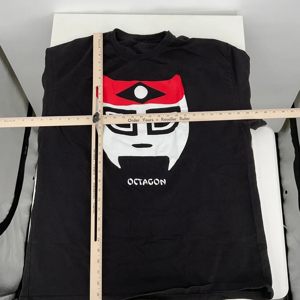 Octagon‎ Wrestler Mask Graphic Black T Shirt Men Large